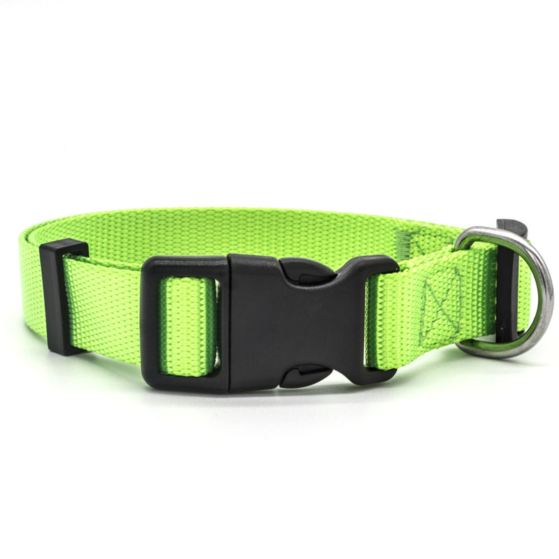 Classic Nylon Dog Collar with Quick-Release Buckle