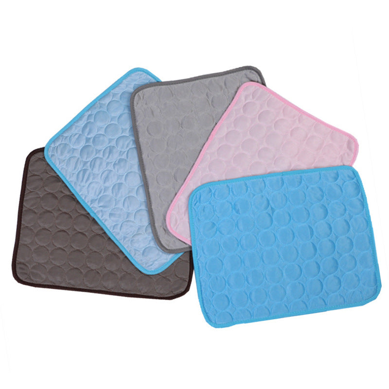 Cool-Touch Ice Silk Pet Mat for Dogs and Cats