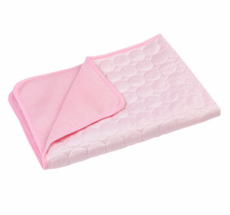 Cool-Touch Ice Silk Pet Mat for Dogs and Cats