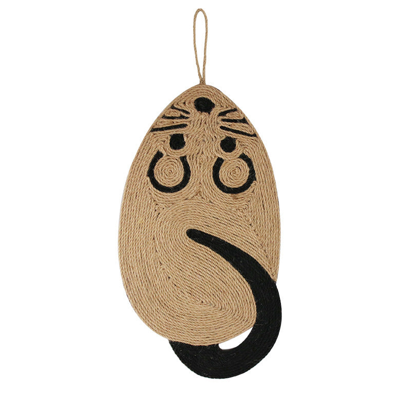 Pinermen Mouse Sisal Cat Scratching Pad, Floor or Hanging