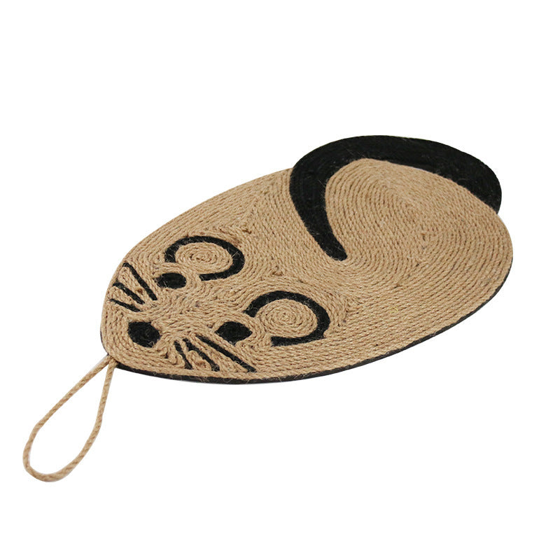 Pinermen Mouse Sisal Cat Scratching Pad, Floor or Hanging