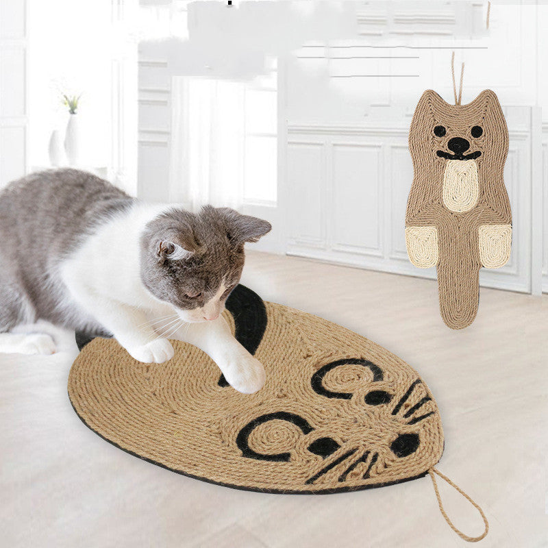Pinermen Mouse Sisal Cat Scratching Pad, Floor or Hanging