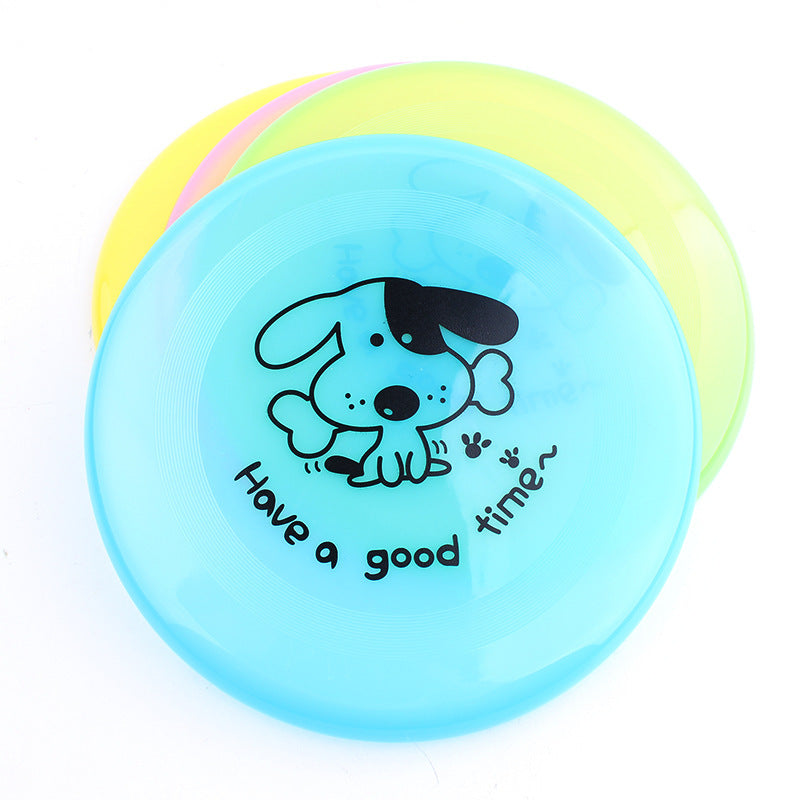 Stack of soft flying discs in assorted colors