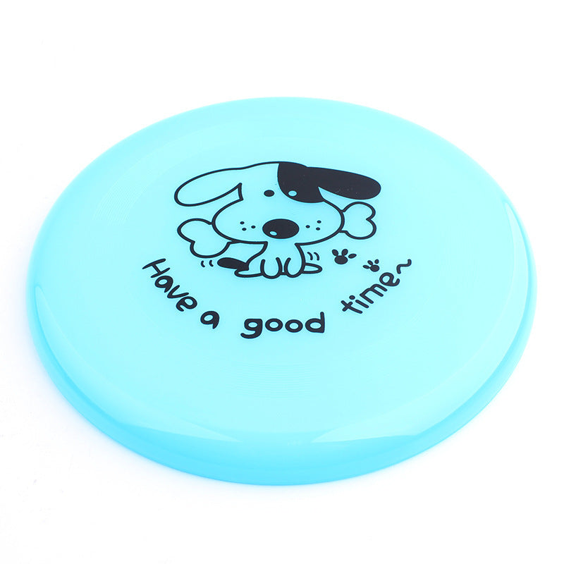 Blue soft flying disc for dogs