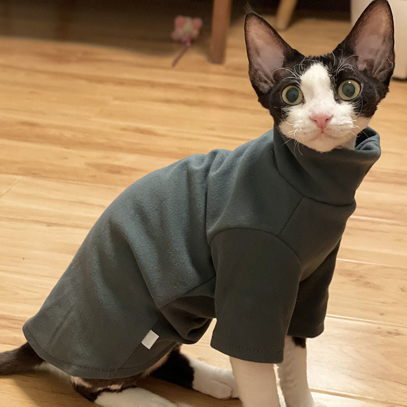 Turtleneck Sweater for Hairless Cats, Sphynx and Devon Rex