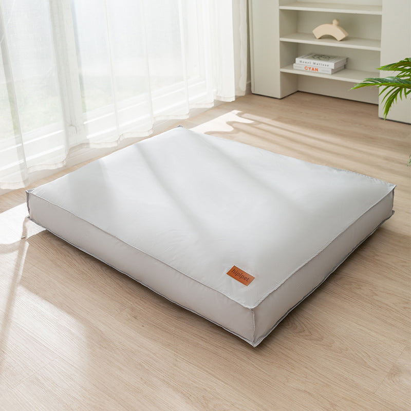 Thick Cushion Dog Bed with Removable Cover, Crate and Floor Pad