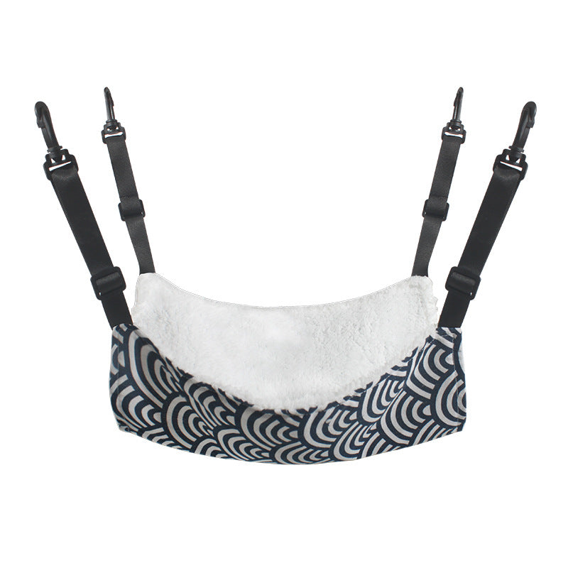 Plush Cat Cage Hammock, Hanging Bed for Crates and Cages