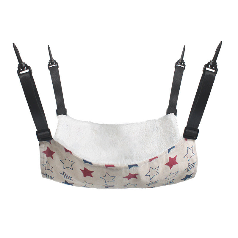Plush Cat Cage Hammock, Hanging Bed for Crates and Cages