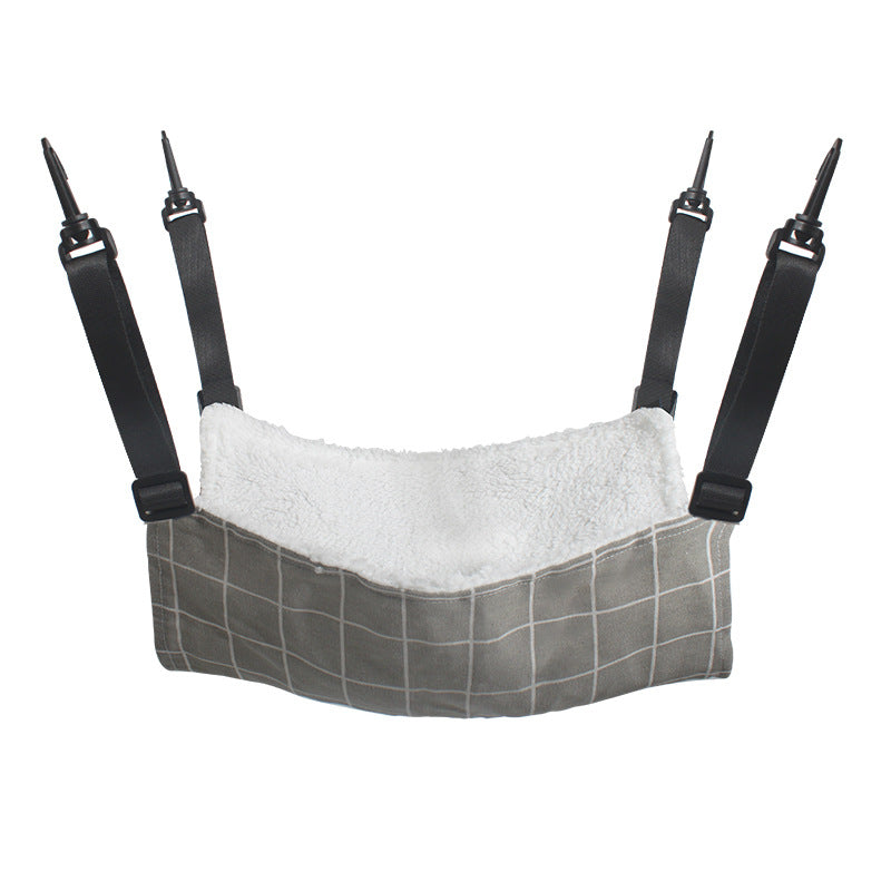 Plush Cat Cage Hammock, Hanging Bed for Crates and Cages
