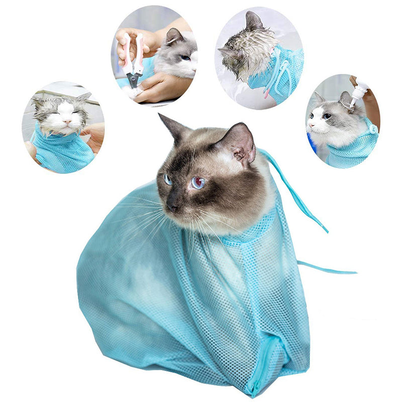Cat Grooming Bag for Nail Trims, Baths and Ear Cleaning
