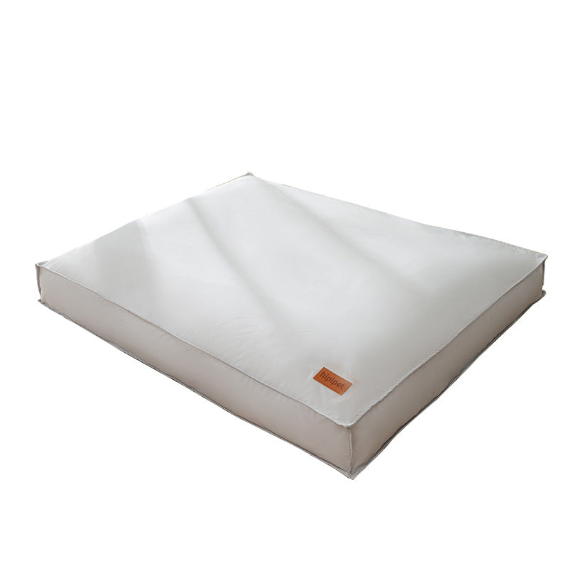 Thick Cushion Dog Bed with Removable Cover, Crate and Floor Pad