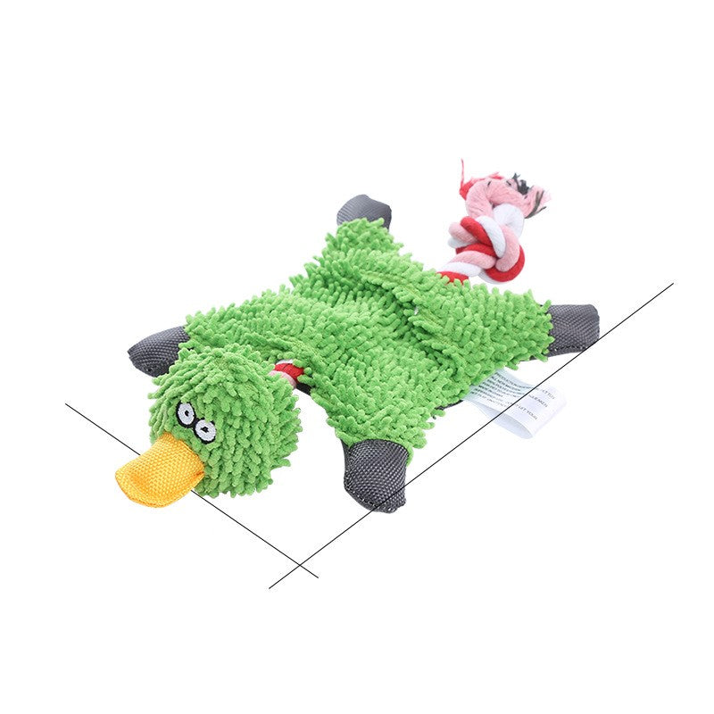 Pinermen Corduroy Squeaky Plush Dog Toy, Donkey, Bunny, Mouse, Duck or Flamingo