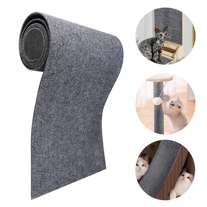 Self-Adhesive Cat Scratch Mat, Cut-to-Size Furniture Protector Carpet