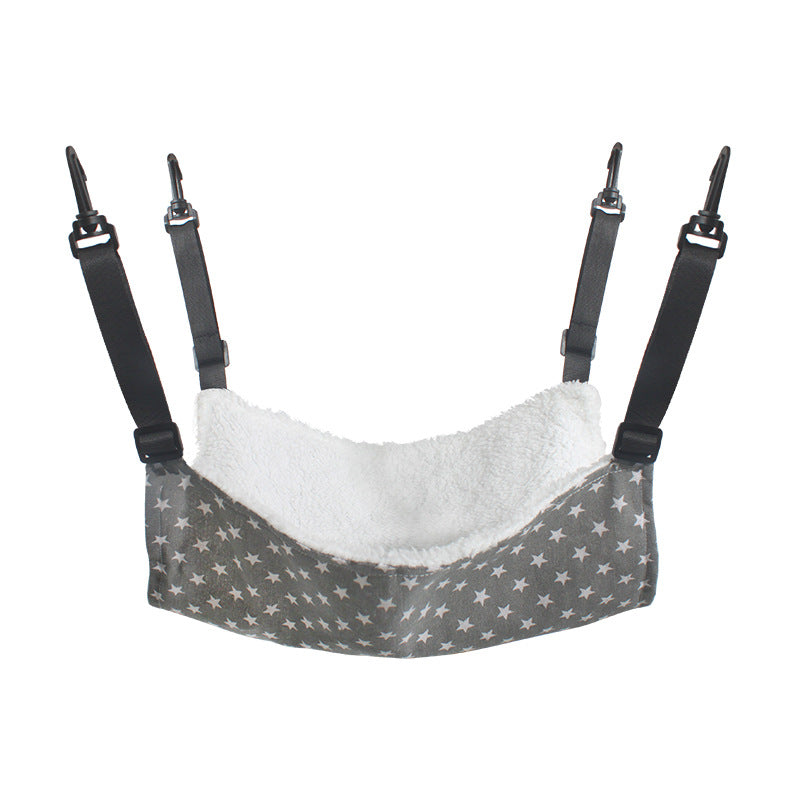 Plush Cat Cage Hammock, Hanging Bed for Crates and Cages