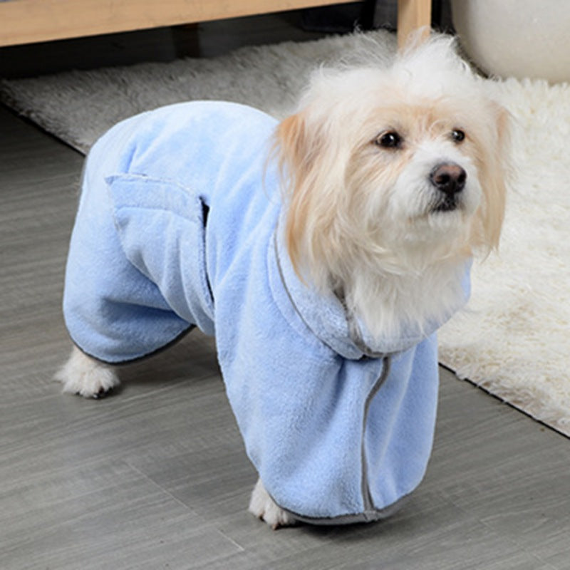 Quick-Dry Dog Bathrobe, Absorbent Microfiber Drying Coat