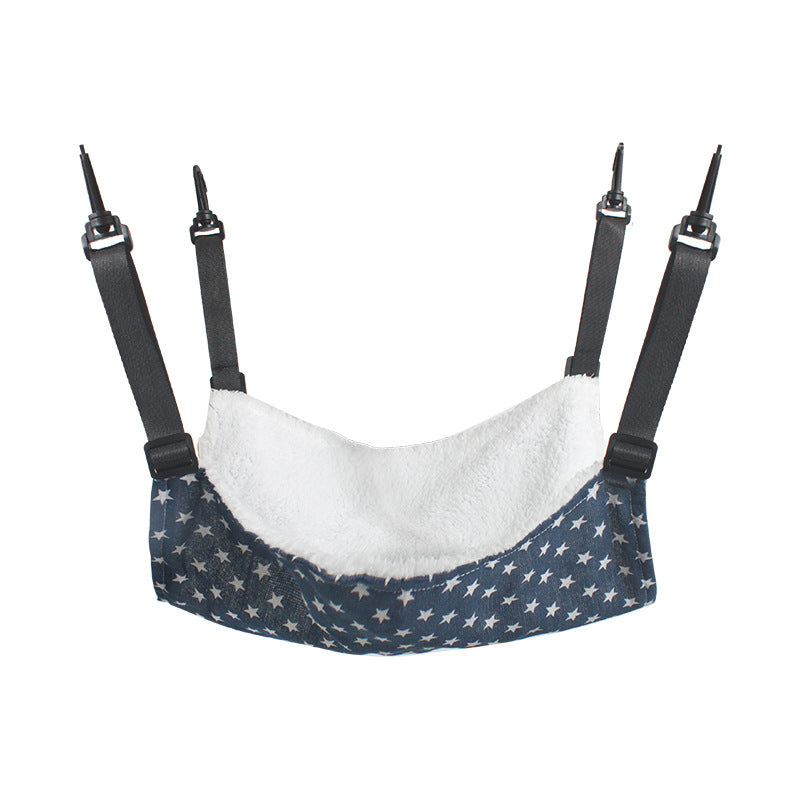 Plush Cat Cage Hammock, Hanging Bed for Crates and Cages