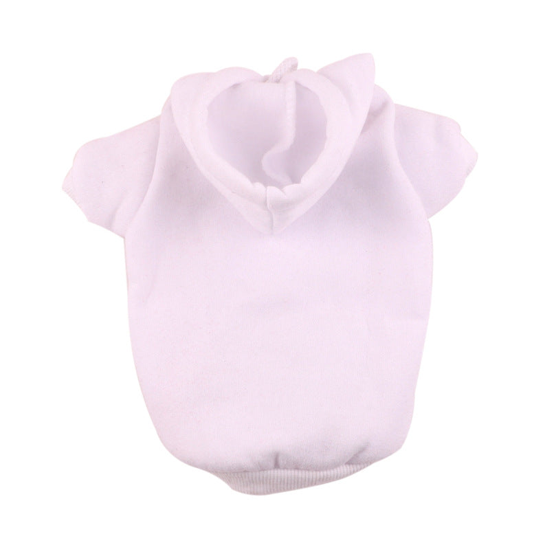 Fleece Dog Hoodie, Warm Hooded Sweatshirt for Small Dogs