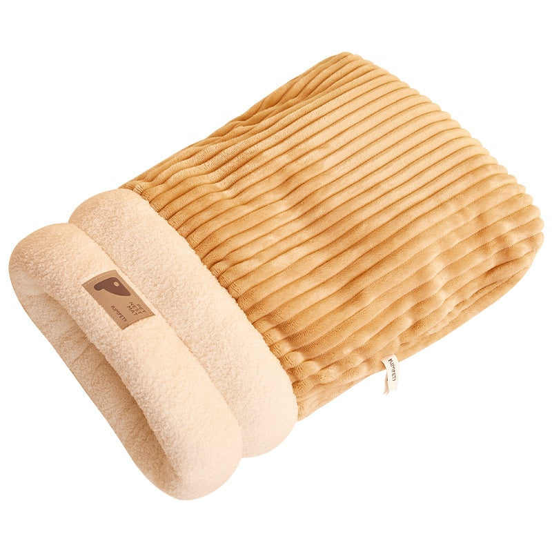 Plush Cat Sleeping Bag, Warm Burrow Bed for Cats
